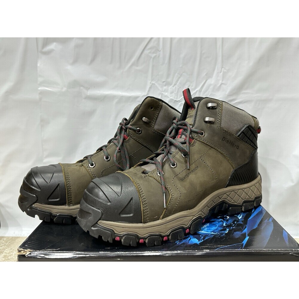 DieHard Comet DH60216 Mens 14 2E Olive Nubuck 6" Composite Toe Work Boots EBS026